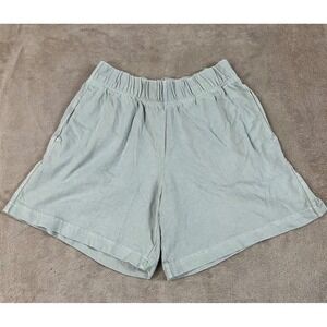 Pact Organic Shorts Women Size Small Mint Green 6" Preppy Relax EUC